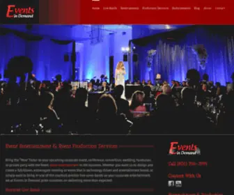 Eventsindemand.com(Event Entertainment) Screenshot