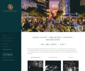 Eventsociety.com.au(Event Planners & Organisers Brisbane) Screenshot