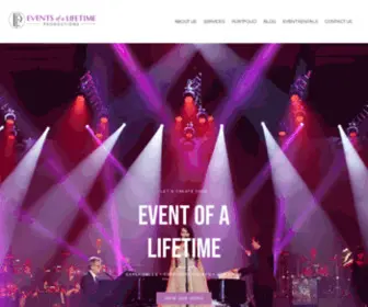 Eventsofalifetimeproductions.com(Events of a Lifetime) Screenshot