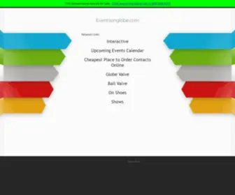 Eventsonglobe.com(Eventsonglobe) Screenshot