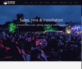 Eventsoundandlight.com(Sales, Hire & Installation) Screenshot