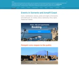 Eventssorrento.com(Events in Sorrento and Amalfi Coast) Screenshot