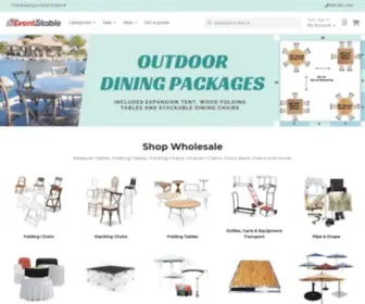 Eventstable.com(Wholesale Folding Chairs) Screenshot