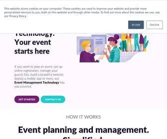 Eventtia.com(Event Management Technology) Screenshot