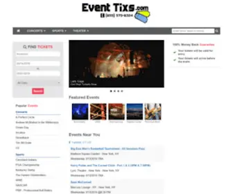 Eventtixs.com(Eventtixs) Screenshot