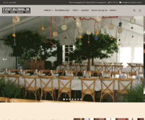 EventudlejNing.dk(Forside) Screenshot