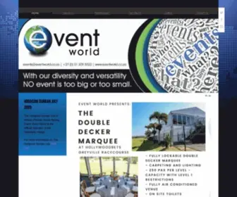 EventWorld.co.za(Event World) Screenshot