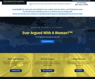 Everarguedwithawoman.com(Bartow & Lakeland Divorce Attorney) Screenshot