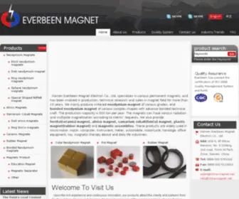 Everbeenmagnet.com(China Neodymium magnet) Screenshot