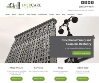 Evercaredental.com(Ever Care Dental New York) Screenshot