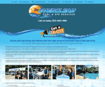 Everclearpoolservices.com.au(Cairns Pool Shop) Screenshot