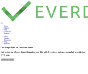 Everdo.net(Best GTD App for Getting Things Done on Linux and Cross) Screenshot