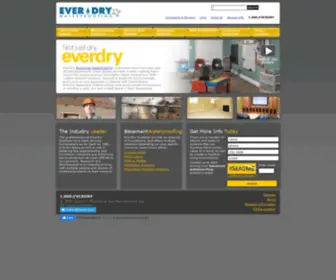 Everdry.com(Basement Waterproofing) Screenshot