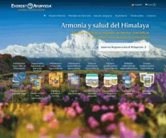 Everest-Ayurveda.es(Everest Ayurveda) Screenshot