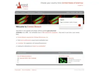 Everestbiotech.com(Everest Biotech Ltd) Screenshot