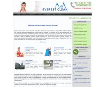 Everestclean.com(Everest Maid Cleaning Services) Screenshot