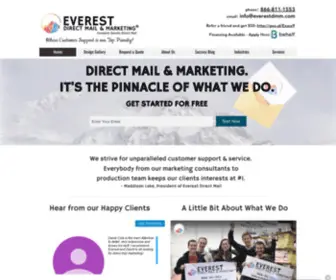 Everestdmm.com(Direct Mail Marketing) Screenshot