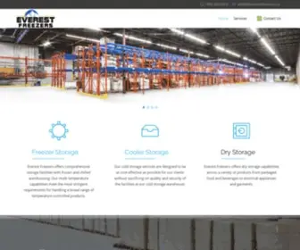 Everestfreezers.ca(Cold Storage) Screenshot