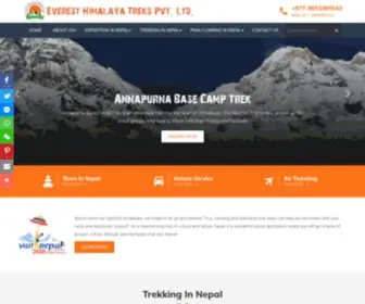 Everesthimalayatreks.com(Everest Base Camp) Screenshot