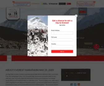 Everestmarathon.com(Everest Marathon) Screenshot