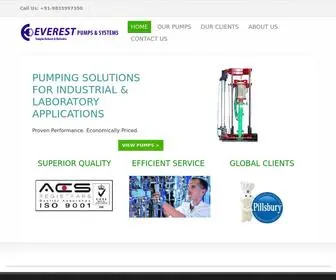 Everestpumps.com(Everest Pumps & Systems) Screenshot