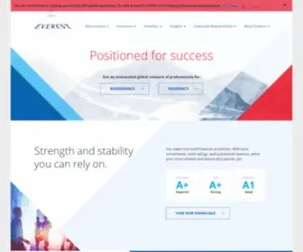 Everestre.com(Everest Re Group) Screenshot