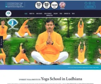 Everestyogainstitute.in(Best Yoga Teacher Training (TTC) School in Ludhiana) Screenshot