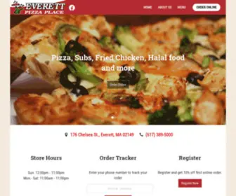 Everettpizzaplace.com(Everett Pizza Place) Screenshot