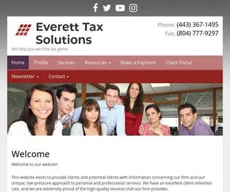 Everetttaxsolutions.com(Everett Tax Solutions) Screenshot