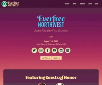 Everfreenw.com(Everfree Northwest) Screenshot
