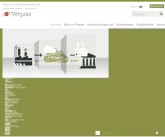Evergabe-Online.de(E-Vergabe, die Vergabeplattform des Bundes) Screenshot