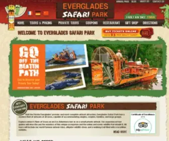 Evergladessafaripark.com(Airboat rides) Screenshot