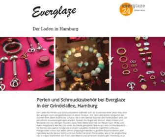 Everglaze.de(Perlen und Schmuckzubehör aus aller Welt) Screenshot