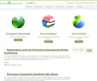 Evergreen-ILS.org(Open Source Library Software) Screenshot