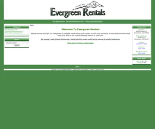 Evergreen-Rentals.com(Evergreen Rentals) Screenshot