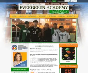 Evergreenacademyms.com(Evergreen Academy Middle School) Screenshot