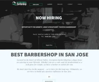 Evergreenbarbershop.com(Evergreen Barbershop) Screenshot