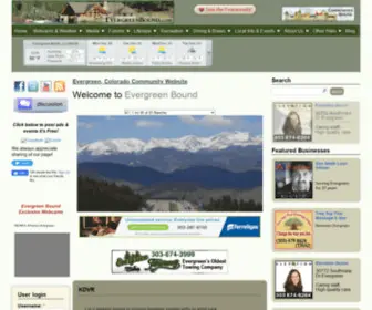 Evergreenbound.com(Colorado Community Website) Screenshot