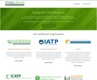 Evergreencertifications.com(Evergreen Certifications) Screenshot