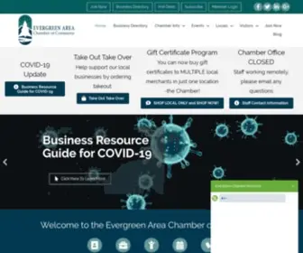 Evergreenchamber.org(Evergreen Area Chamber of Commerce) Screenshot
