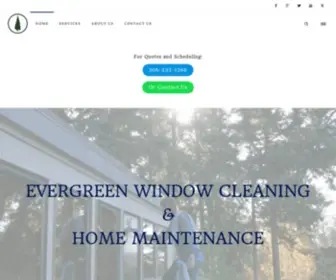 Evergreencleans.com(Evergreen Window Cleaning & Home Maintenance) Screenshot