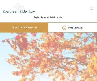 Evergreenelderlaw.com(Elder Law Attorneys Spokane) Screenshot