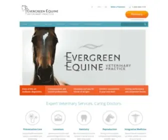 Evergreenequinevet.com(Evergreen Equine) Screenshot