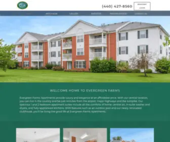 Evergreenfarmsliving.com(Apartments for Rent in Olmsted Twp) Screenshot