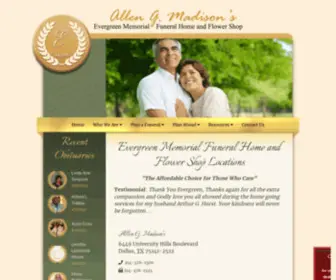 Evergreenfuneral-Home.com(Evergreenfuneral Home) Screenshot