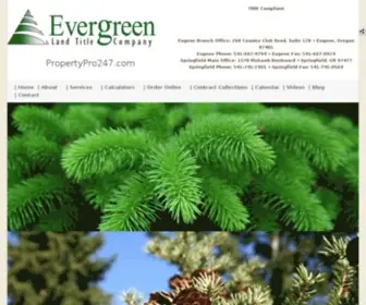 Evergreenlandtitle.com(Evergreen Land Title Co) Screenshot