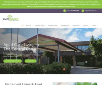 Evergreenlifecare.org.au(Aged Care Central Coast) Screenshot