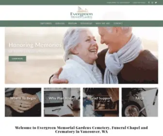 Evergreenmemorialgardens.com(Vancouver, WA Funeral Home & Cremation) Screenshot