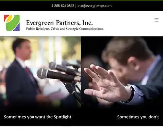 Evergreenpr.com(Public Relations) Screenshot