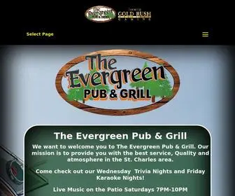Evergreenpubstcharles.com(Evergreen Pub & Grill) Screenshot